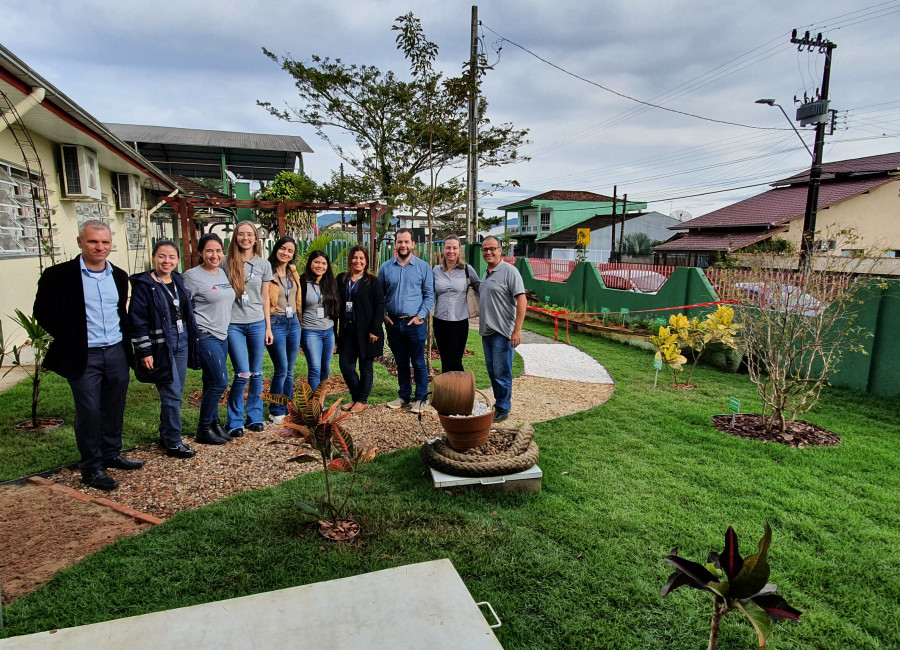 TESC Inaugura Jardim Sensorial - Escola Annes Gualberto