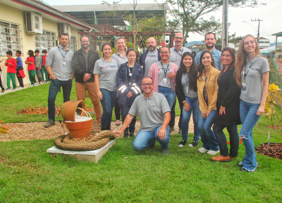 TESC Inaugura Jardim Sensorial - Escola Annes Gualberto