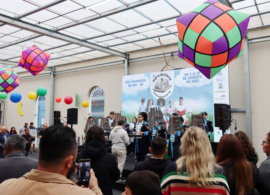 Na 9ª edição da Feira do Livro de São Francisco do Sul, o TESC assume seu papel como patrocinador.