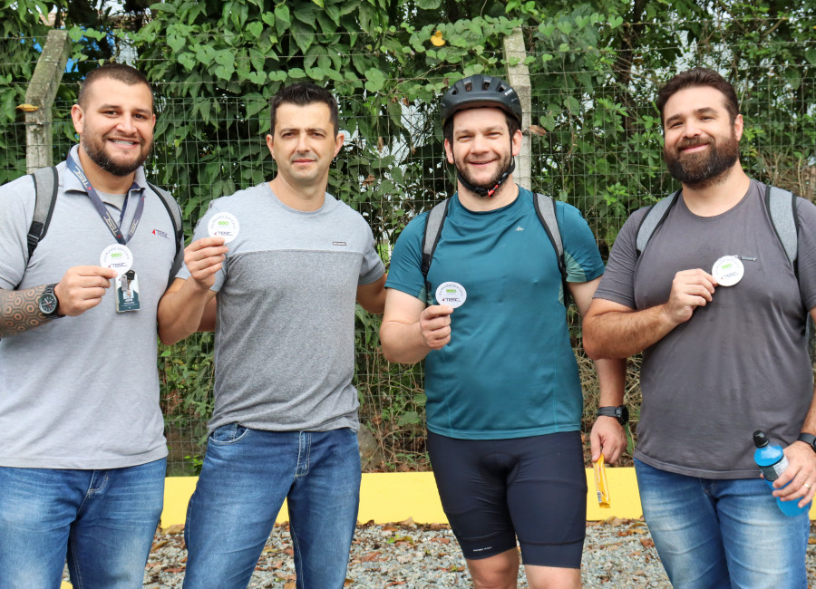 Colaboradores do TESC adotam Mobilidade Sustentável no Dia Mundial sem Carro.