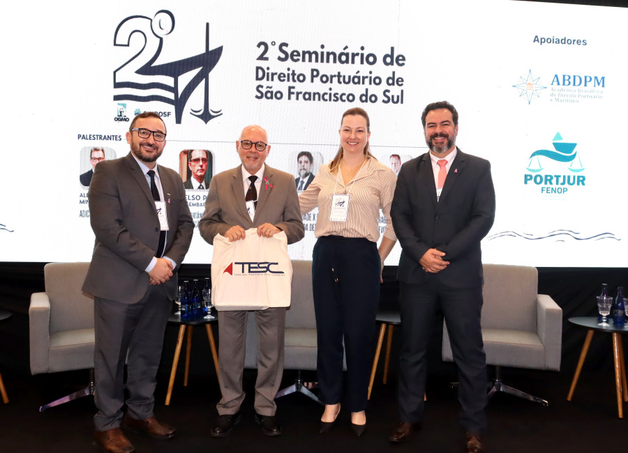 TESC Marca Presença no 2º Seminário de Direito do Trabalho Portuário em São Francisco do Sul